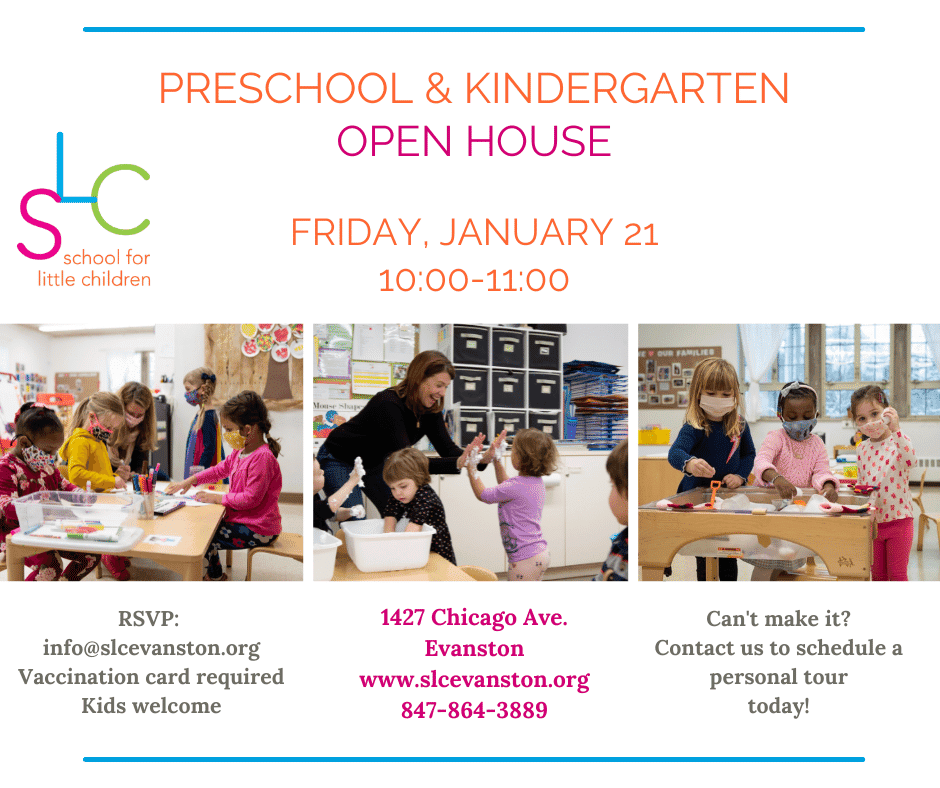 Preschool & Kindergarten Open House - Friday, January 21st at 10:00 am